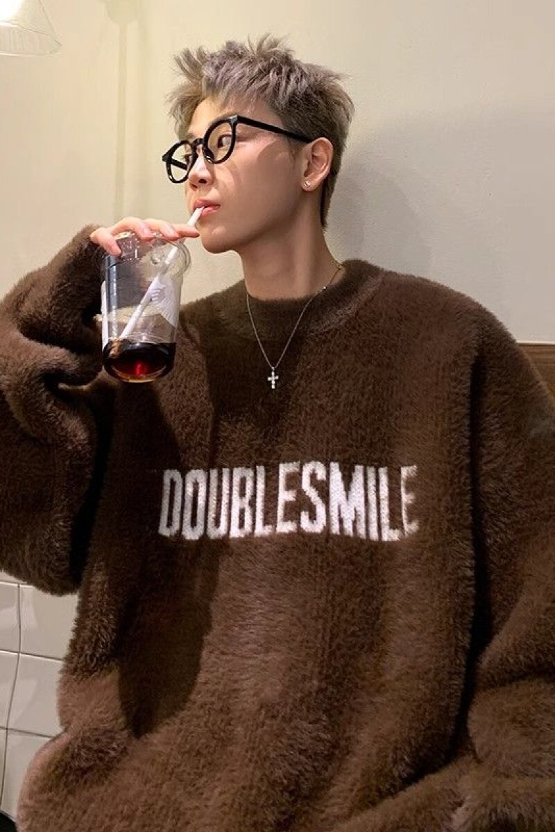 1506/QM070/P56水貂绒毛衣男秋冬季加绒加厚高级感针织衫1,男装针织衫/毛衣,星座1506