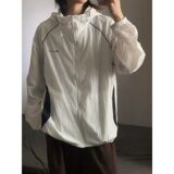 1506/QF260/P53日系复古UPF50+撞色连帽防晒衣男女夏户外防晒服，男装防晒衣，星座1506