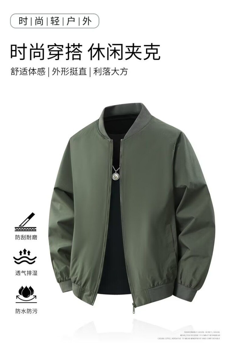 1506/Q6680/P42新款春秋季潮牌宽松复古美式工装棒球服休闲外套,男装工装外套,星座1506