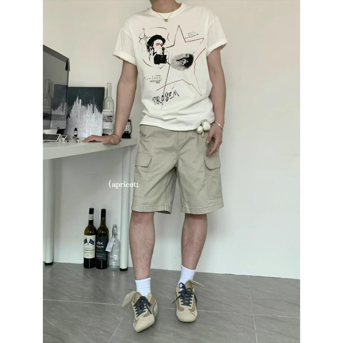 1506/QG330/P47夏季美式短裤男潮牌宽松大码运动休闲五分裤牛仔裤图片