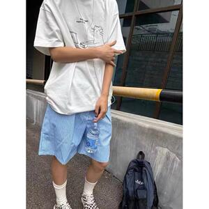 1506/QD11030/P28加大五分袖男t恤夏季薄款宽松大码胖子短袖图片
