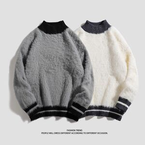 1506/ML1031/P58秋冬季新款加厚中领男士半高领针织打底衫1图片