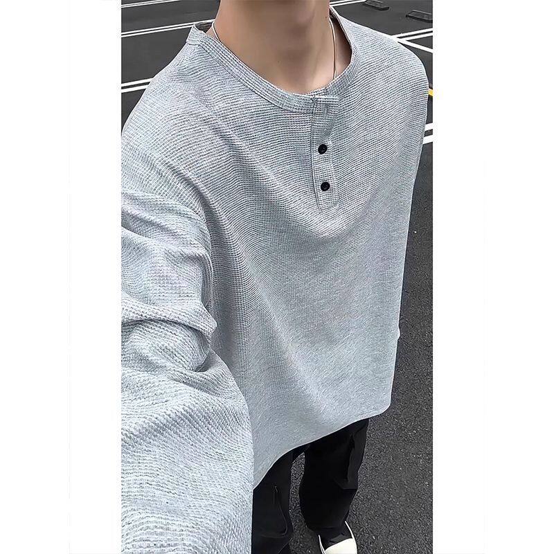 1506/QCX910/P31男士新款韩系宽松套头上衣内搭打底衫潮炸街,男装T恤,星座1506