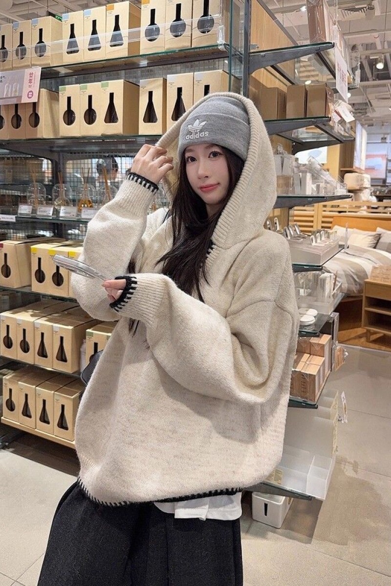 1506/Q2-MY95880/P73美式半拉链连帽套头针织衫男女同款秋冬外套1,男装针织衫/毛衣,星座1506