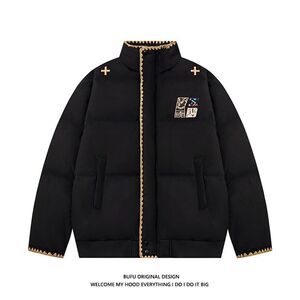 1506/M9990/P85手塞棉潮牌民族风棉服男女冬季情侣装刺绣棉衣