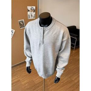 1506/Q5090/P52秋冬亨利领毛衣男毛衣美式针织衫男纯色毛衣潮图片