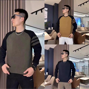 1506/Q82590/P40秋季灯芯绒长袖T恤男士插肩袖休闲套头打底衫3图片