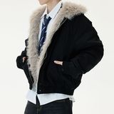 1506/QZSD010/P134座山雕美式毛领连帽棉服外套女冬季加厚棉衣男1，男装棉衣，星座1506