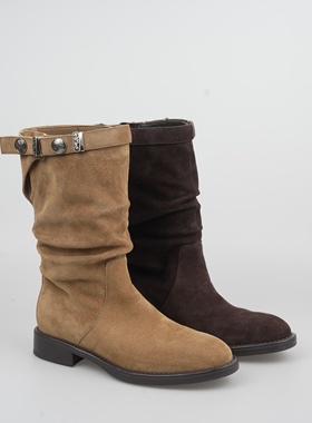 【大罗Daluo】时装靴X22202576-11跟高3cm半码拍大