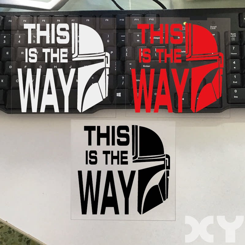 XY 曼达洛人 星球大战 贴纸 反光防水汽车摩托车 电动车贴 包邮