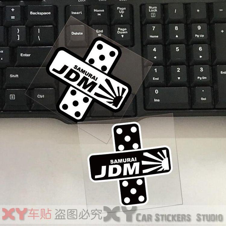 xy車贴 jdm创口贴 汽车伤痕遮盖贴 卡通邦迪修补贴 反光创意贴