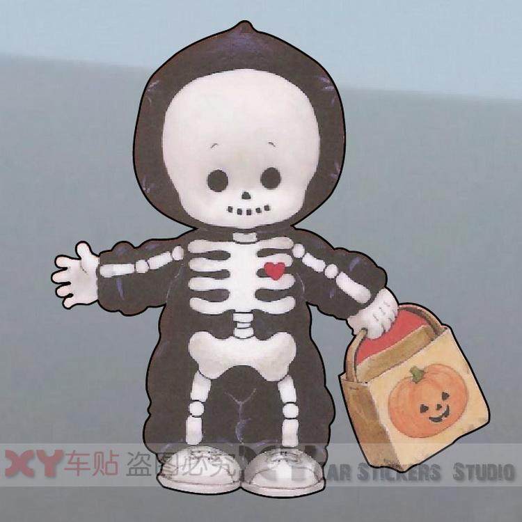 xy車贴 汽车贴纸 可爱娃娃 黑色星期五搞笑车贴 贴花拉花防水车贴