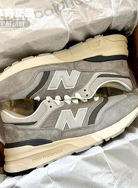 NEW BALANCE 997R 男女灰色复古低帮休闲鞋增高跑步鞋 U997RHA