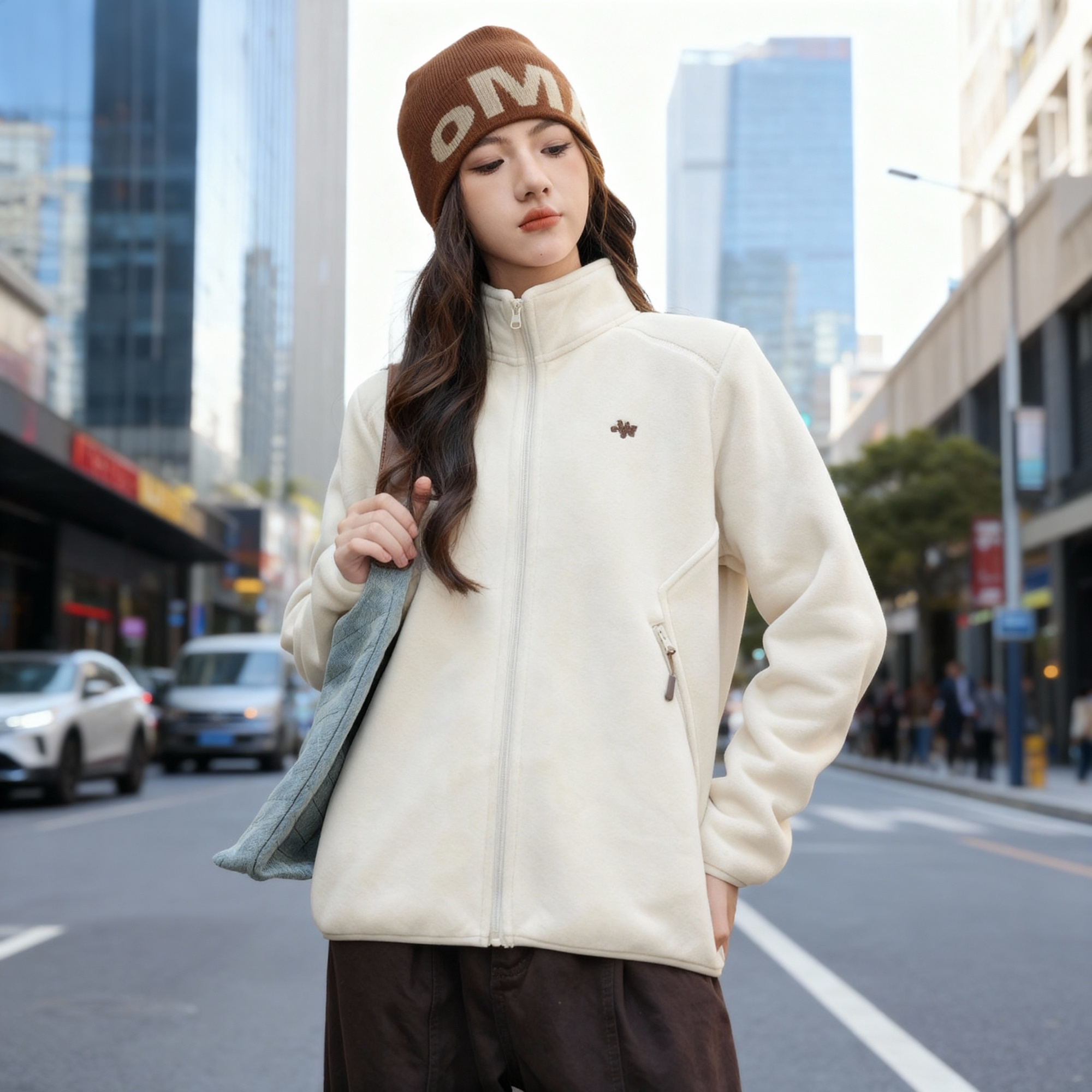 骄骄虎女大童加绒外套校服神器