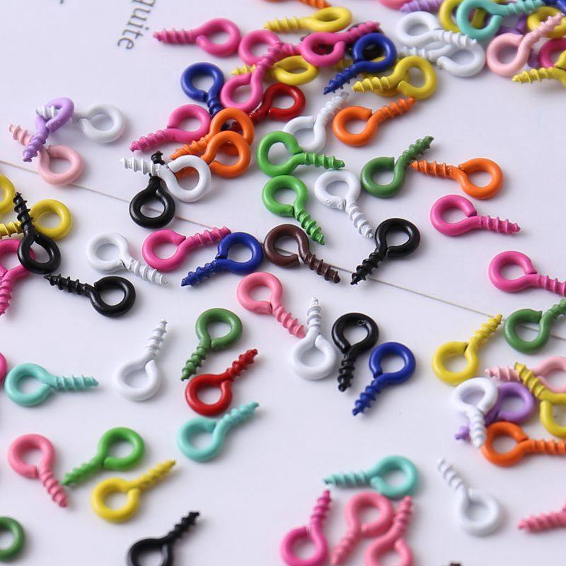 马卡龙彩色羊眼螺丝钉羊角钉diy自攻圆头吊坠手工钥匙扣吊坠挂件,饰品/流行首饰/时尚饰品新,其他DIY饰品配件,淘宝优惠券,粉丝福利购,淘宝优惠卷