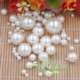 abs米白色高仿珍珠 20mm DIY手工饰品配件 珍珠配件 无孔珠子
