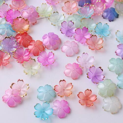 亚克力塑料樱花花瓣饰品配件串珠