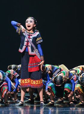小荷风采女童民族舞演出服