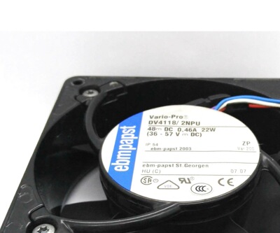 德国/ebmpapst DV4118/2NPU 48V 22W 大风量变频器用散热风扇12CM