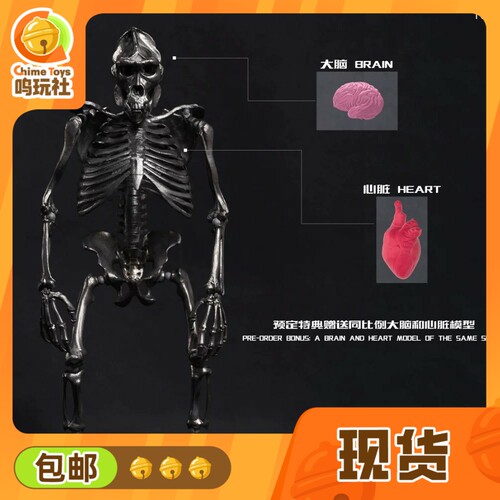 【现货】101TOYS 1/12 掌上精灵 猩猩骷髅骨架素体 ES003 可动