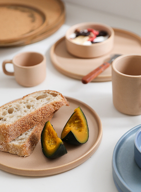 瑞典VILLA COLECTION设计师款中古风简欧甜品点心盘餐盘摆盘碗杯