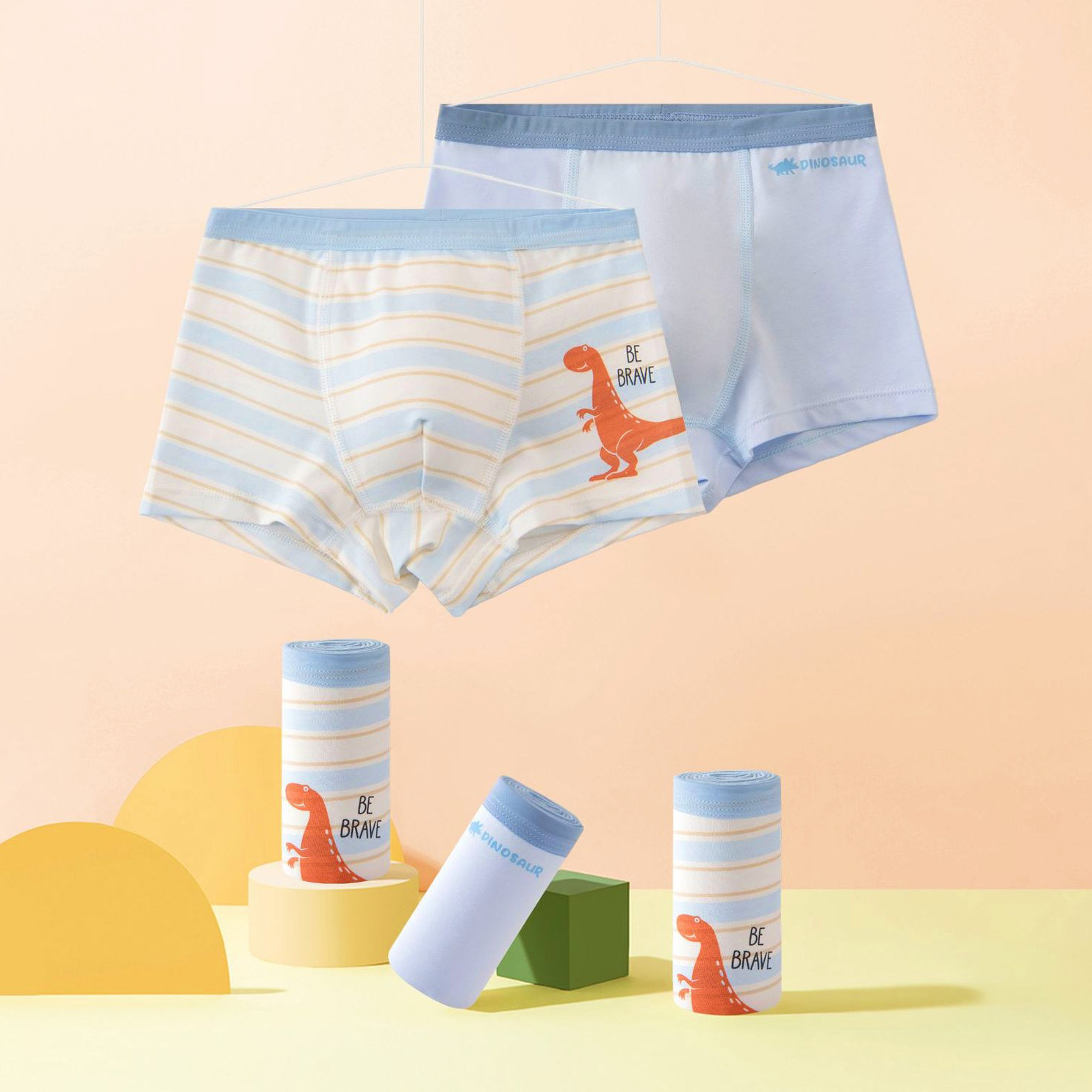 盛特士儿童内裤 秋冬新款男童内裤a类小童宝宝平角纯棉儿童内裤