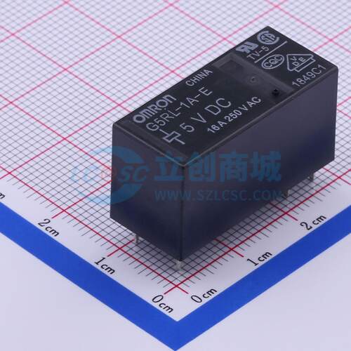 G5RL-1A-E DC5 DIP,12.5x28.8mm 功率继电器可开票配套量大从优