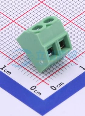 DG381S-3.81-02P-14-00A(H)螺钉式接线端子3.81mm 1x2P直插绿色