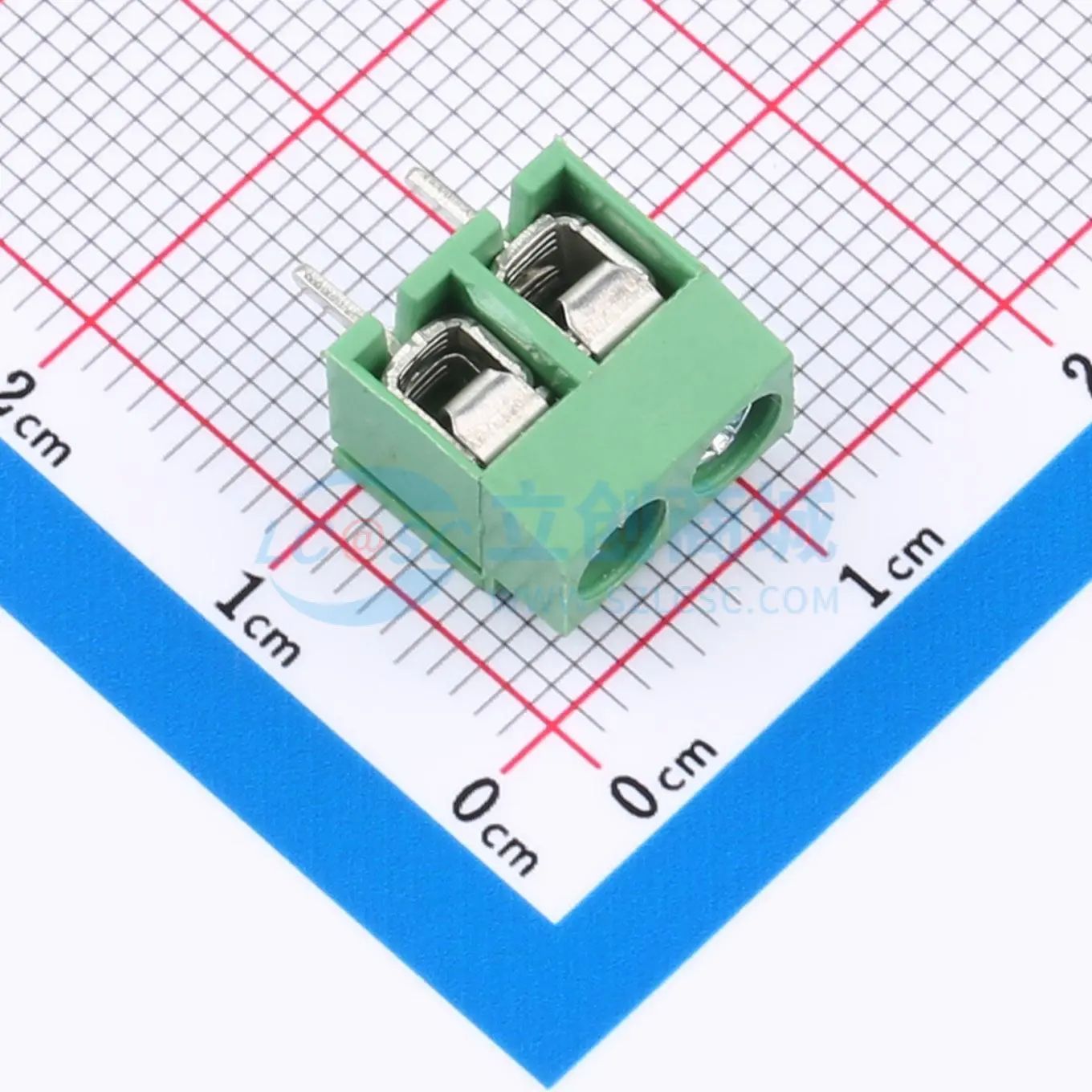 ZX-DG26V-5.0-2P4螺钉式接线端子5mm 1x2P直插绿色 可开票