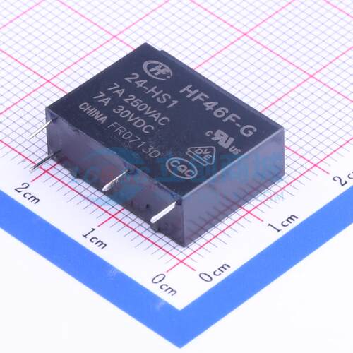 HF46F-G/24-HS1 插件,7x20.5mm 功率继电器可开票配套量大从优
