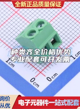 JL102-38102G01螺钉式接线端子3.81mm 1x2P直插绿色 可开票