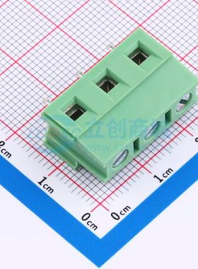 XY128V-B-7.5-3P螺钉式接线端子7.5mm 1x3P直插绿色 可开票