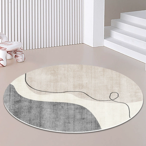 Light Luxury Ins Wind Circular Carpet Check Cushion Office Computer E -Sports Ротари