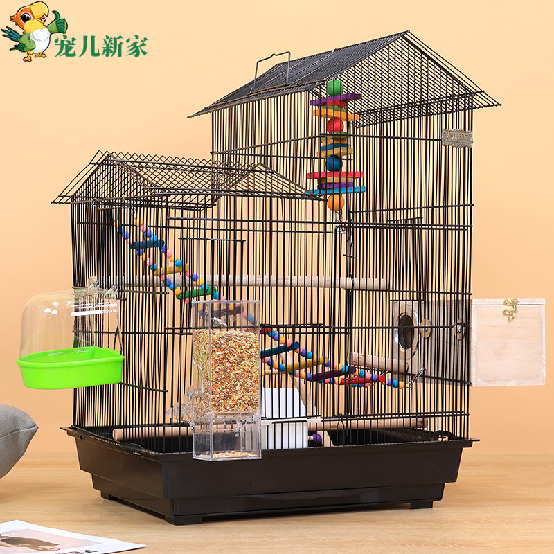 新款豪华别墅鹦鹉笼子鸟笼子大号超大八哥虎皮玄凤牡丹大型繁殖笼