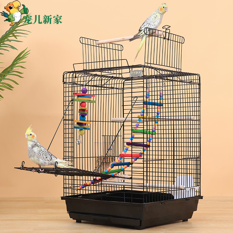宠儿新家互动型鹦鹉鸟笼顶部站架