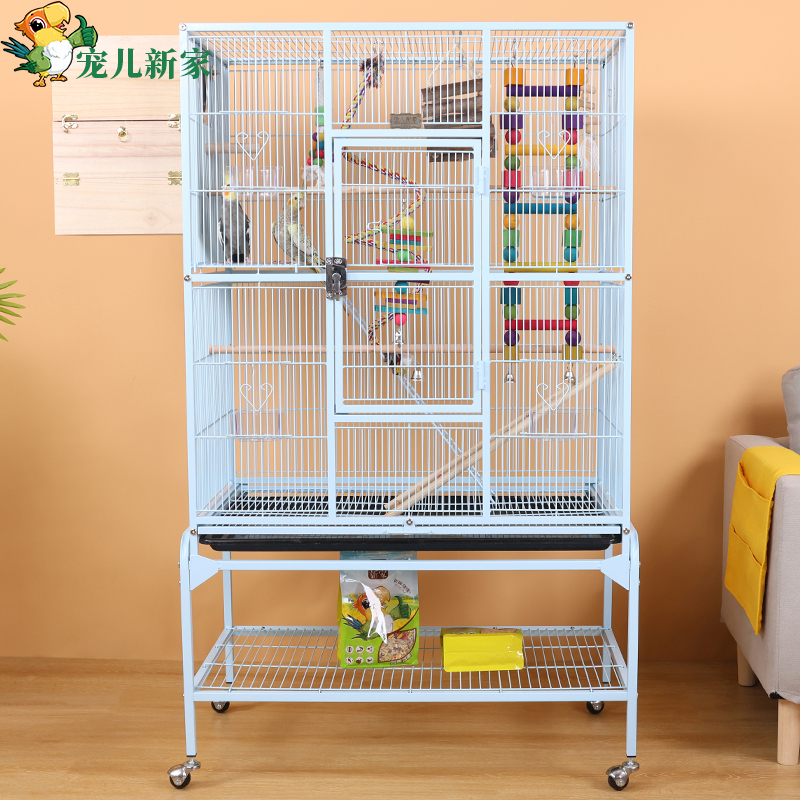 新款大方型欧式虎皮鸟笼子