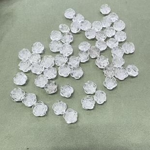 天然白水晶雙面玫瑰花到貨了DS