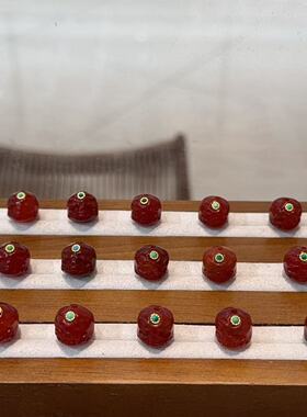 天然南红玛瑙阿呆配件diy手链手串手持配饰挂件饰品SHcf