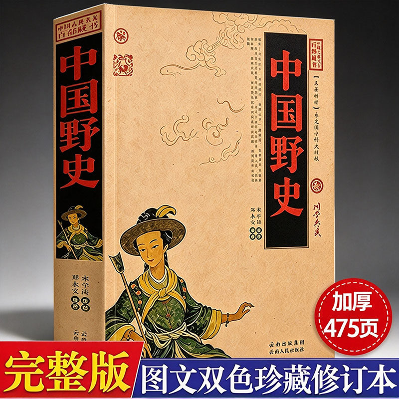 【正版】中国野史 中国古代野史集成秘闻中华野史野史未必假熬夜通宵也要读完的中国史书籍