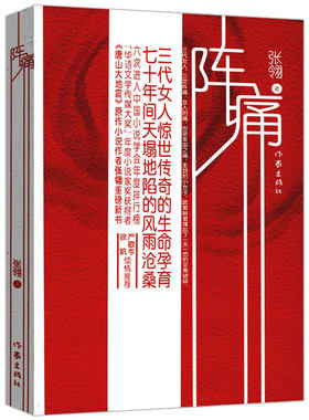 正版阵痛张翎作品集长篇小说描写历史的风云变幻人世的风波险恶生命的无常无奈著是电影唐山大地震余震劳燕书籍
