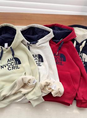 羊毛蚕丝连帽款卫衣~大口袋加厚上衣24593