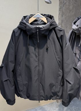 加厚冲锋衣冬季新款男士连帽棉服外套潮流宽松休闲二棉夹克男棉衣