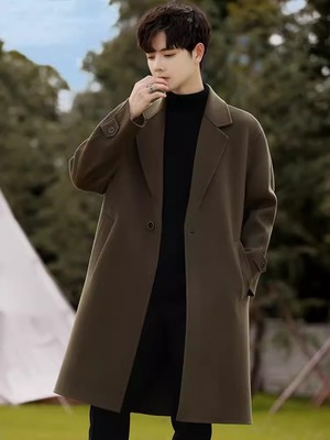 中长款大衣双面羊绒高级感加厚