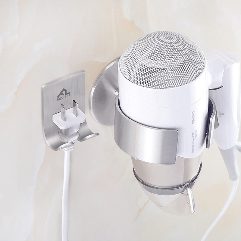 免钉不锈钢卫生间浴室吹风机架