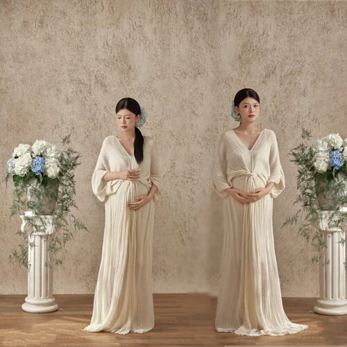 影楼孕妇主题新款复古连衣裙