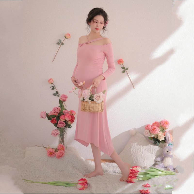 孕妇照服装超仙纯欲风孕妈大肚照