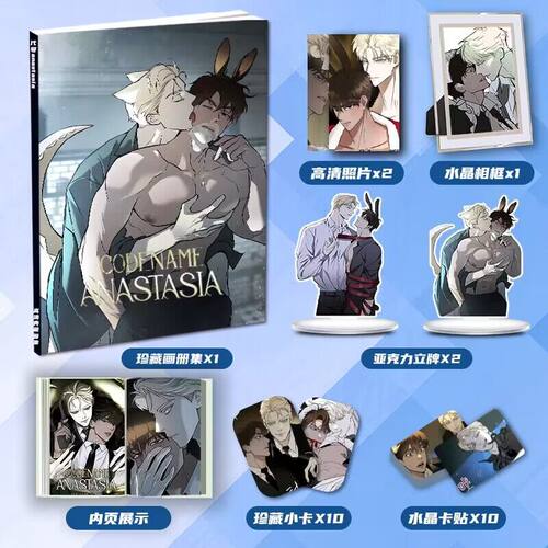 代号anastasia周边画册图集二次元大礼包小卡相框立牌卡贴照片