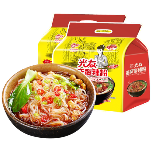 光友重庆酸辣粉螺蛳粉方便粉丝泡面细粉过桥米线特色泡粉丝1提4袋 - 封面