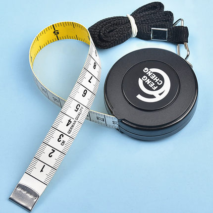 德国进口品质卷尺米尺量衣尺腰围服装尺子软尺皮尺随身便携小卷尺