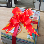 幼儿园小学开学仪式 感蝴蝶结大号拉花丝带教室课桌布置绑书彩带